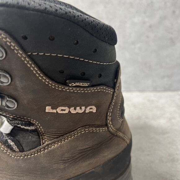 Lowa Mens Hiking Boots Tibet GTX Size 9.5 Brown Backpacking Trekking Outdoor - Picture 9 of 16
